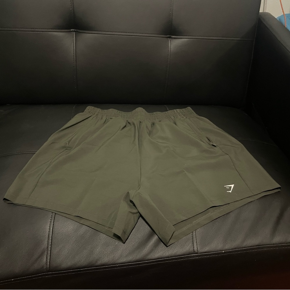 Gymshark Olive Athletic Shorts